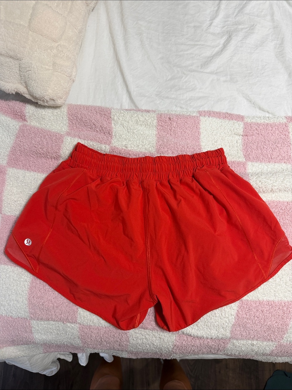 lululemon athletica Red Athletic Shorts  - Women's 6 TALL